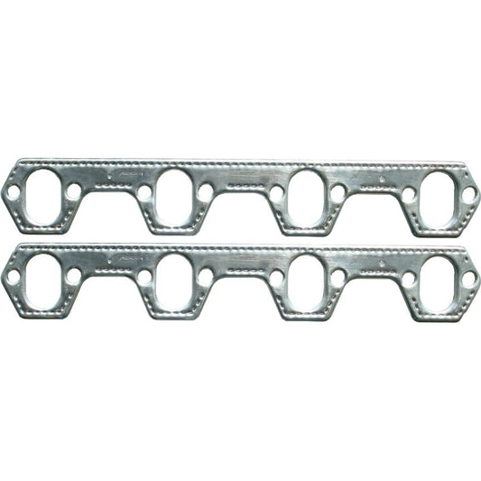 Proform Engine Header Gasket Set; Small Block Ford; Aluminum Material; Round Port; Pair 67932