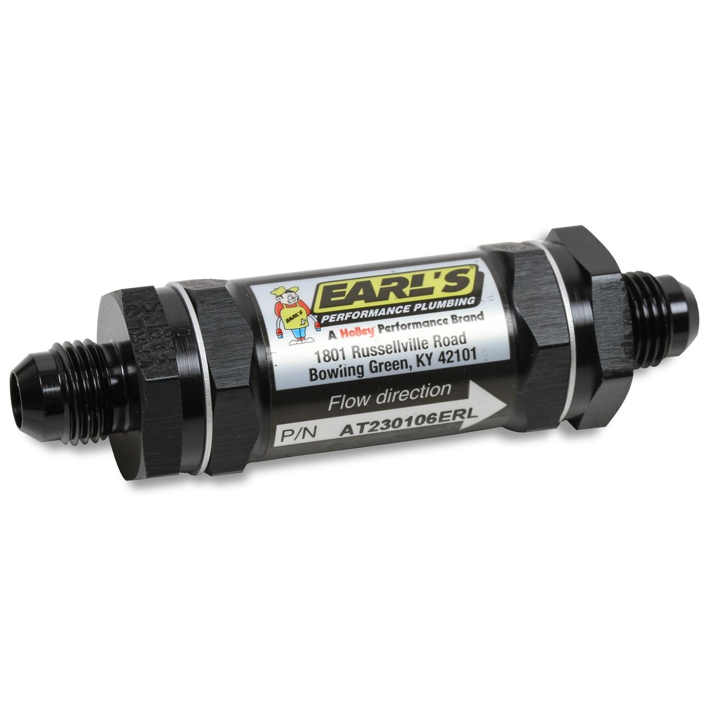 Earls Performance Aluminum In-Line Fuel Filter AT230106ERL