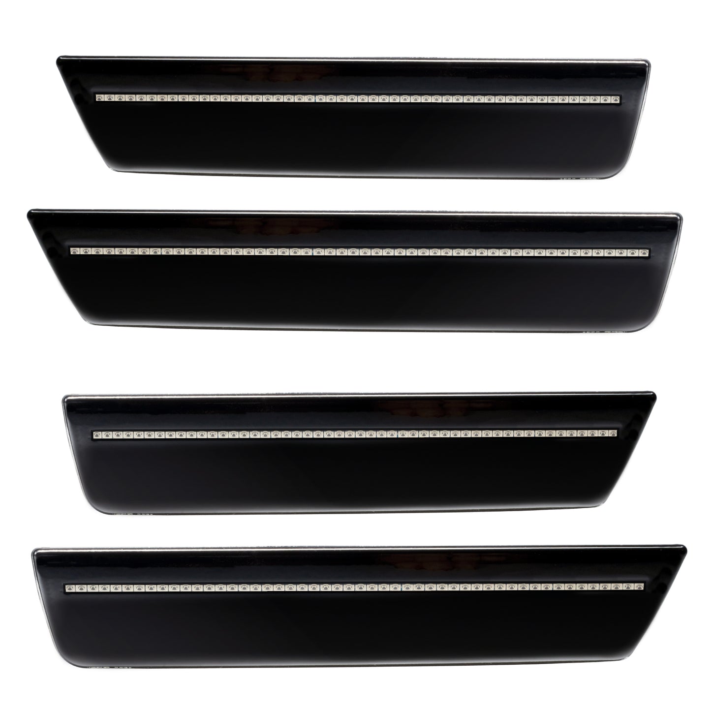 Oracle Lighting 9818-019 - 2008-2014 Dodge Challenger Concept Sidemarker Set - Clear - Pitch Black (PX8)