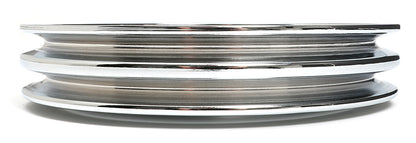 Trans-Dapt Performance Crankshaft Pulley; 2 Groove; Chevrolet 396-454; Short Water Pump- Chrome 9816