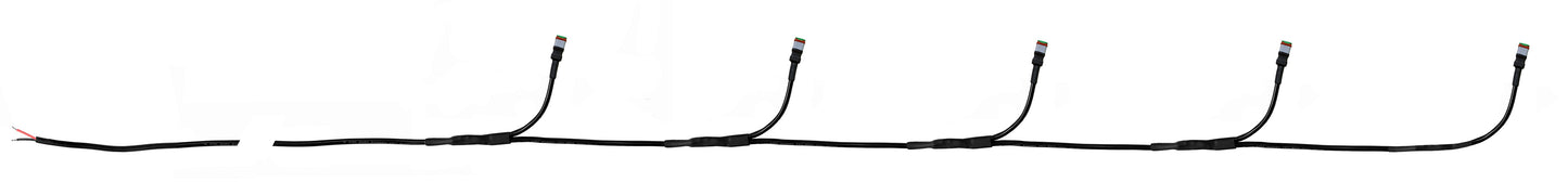 Quake LED - LBS985 - 5 Pod Power Wire Harness For 2018-2020 Jeep Wrangler