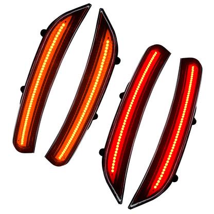Oracle Lighting 9880-020 - 2015-2018 Dodge Charger ORACLE Concept Sidemarker Set - Tinted - No Paint