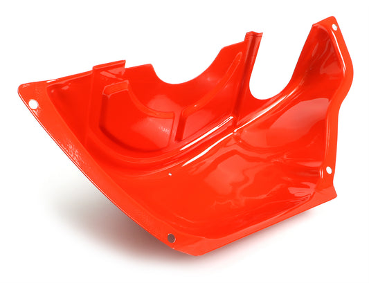 Trans-Dapt Performance Chevy Orange Powder-Coated Steel Flywheel Cover; Powerglide 9893