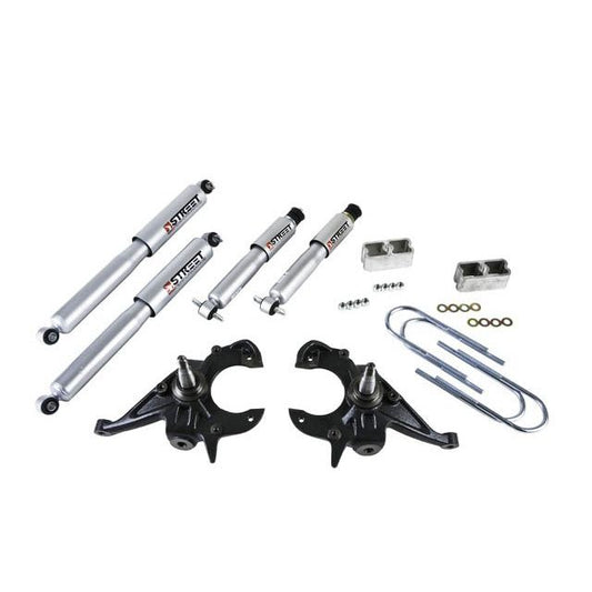 BELLTECH 612SP LOWERING KITS Front And Rear Complete Kit W/ Street Performance Shocks 1982-2004 Chevrolet S10/S15 Pickup 4&6 cyl. (Std Cab) 83-97 Chevrolet Blazer/Jimmy 4&6 cyl. 2 in. F/2 in. R drop W/ Street Performance Shocks