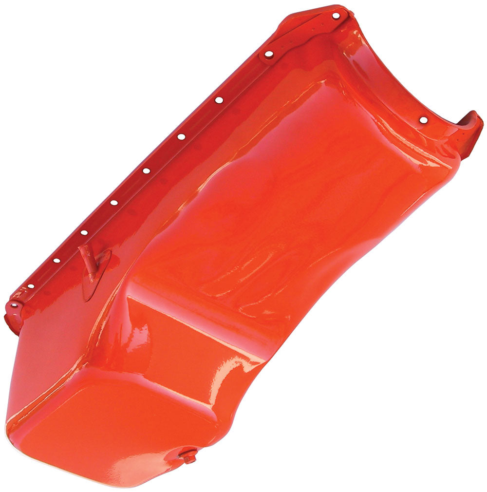 Trans-Dapt Performance 1965-90 Bb Chevy 396-454 Oem Style Oil Pan; Chevy Orange (4 Qts.) 9921