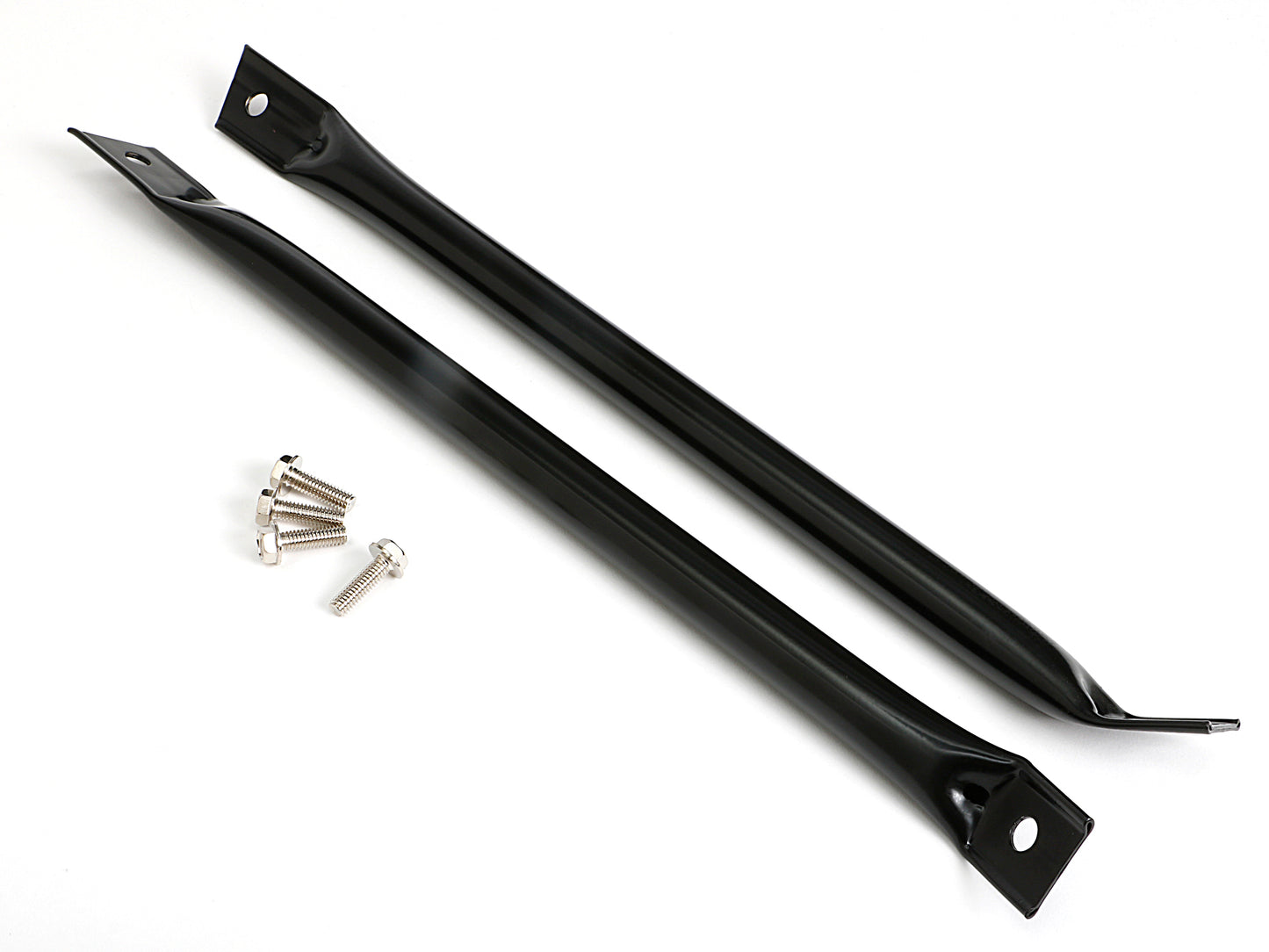 Trans-Dapt Performance Radiator Support Bars; 1967-69 Camaros And Firebirds (Pr.)- Asphalt Black 9924