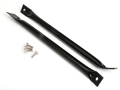 Trans-Dapt Performance Radiator Support Bars; 1967-69 Camaros And Firebirds (Pr.)- Asphalt Black 9924