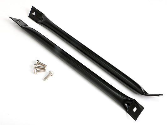 Trans-Dapt Performance Radiator Support Bars; 1967-69 Camaros And Firebirds (Pr.)- Asphalt Black 9924