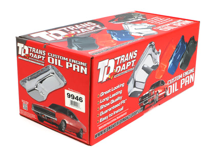 Trans-Dapt Performance 1980-85 Sb Chevy 305-350 Oem Style Oil Pan- Chevy Orange (4 Qts.) 9946