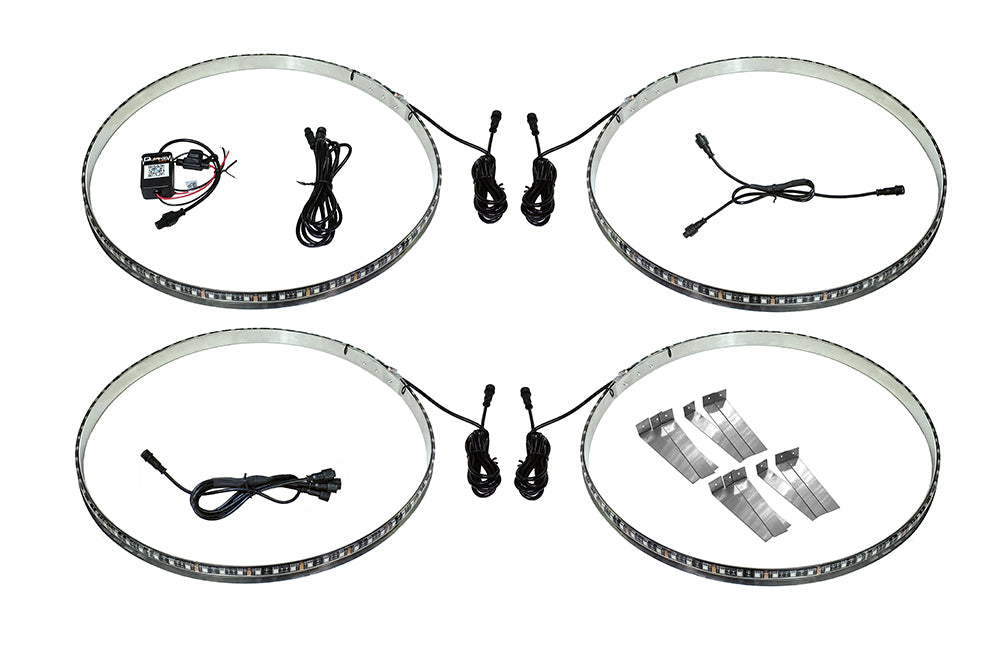 Quake LED - QTE995 - 15.5 Inch Universal RGB Wheel Lights Kits