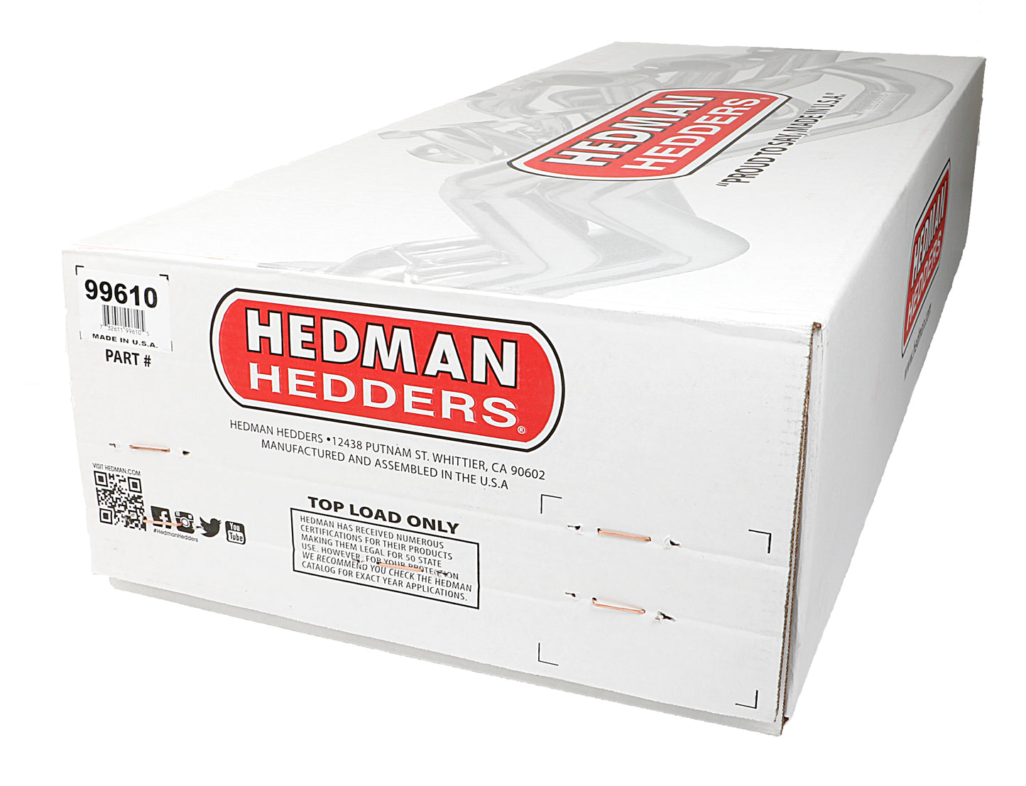 Hedman Hedders STANDARD UNCOATED HEADERS; 1-1/2 IN. TUBE DIA.; 2-1/2 IN. COLL.; 6-INTO-1 DESIGN 99610