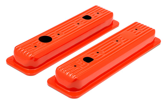 Trans-Dapt Performance Chevy 5.0-5.7L (Trucks Only) Orange Powder Coated Valve Cover Caps 9983