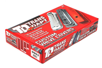 Trans-Dapt Performance Chevy 396-502 Short Orange Powder Coated Valve Covers 9993