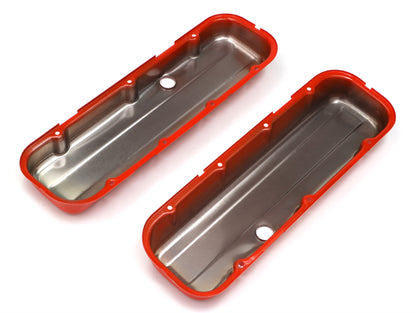 Trans-Dapt Performance Chevy 396-502 Short Orange Powder Coated Valve Covers 9993