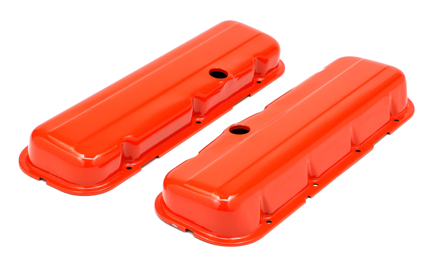 Trans-Dapt Performance Chevy 396-502 Short Orange Powder Coated Valve Covers 9993