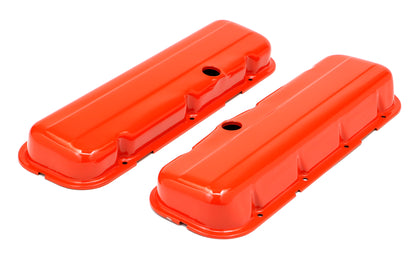 Trans-Dapt Performance Chevy 396-502 Short Orange Powder Coated Valve Covers 9993