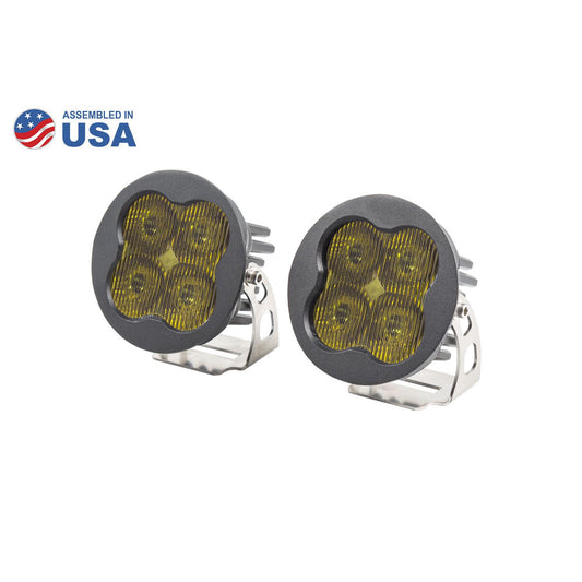 Diode Dynamics - DD6150P - Worklight SS3 Pro Yellow SAE Fog Round (pair)