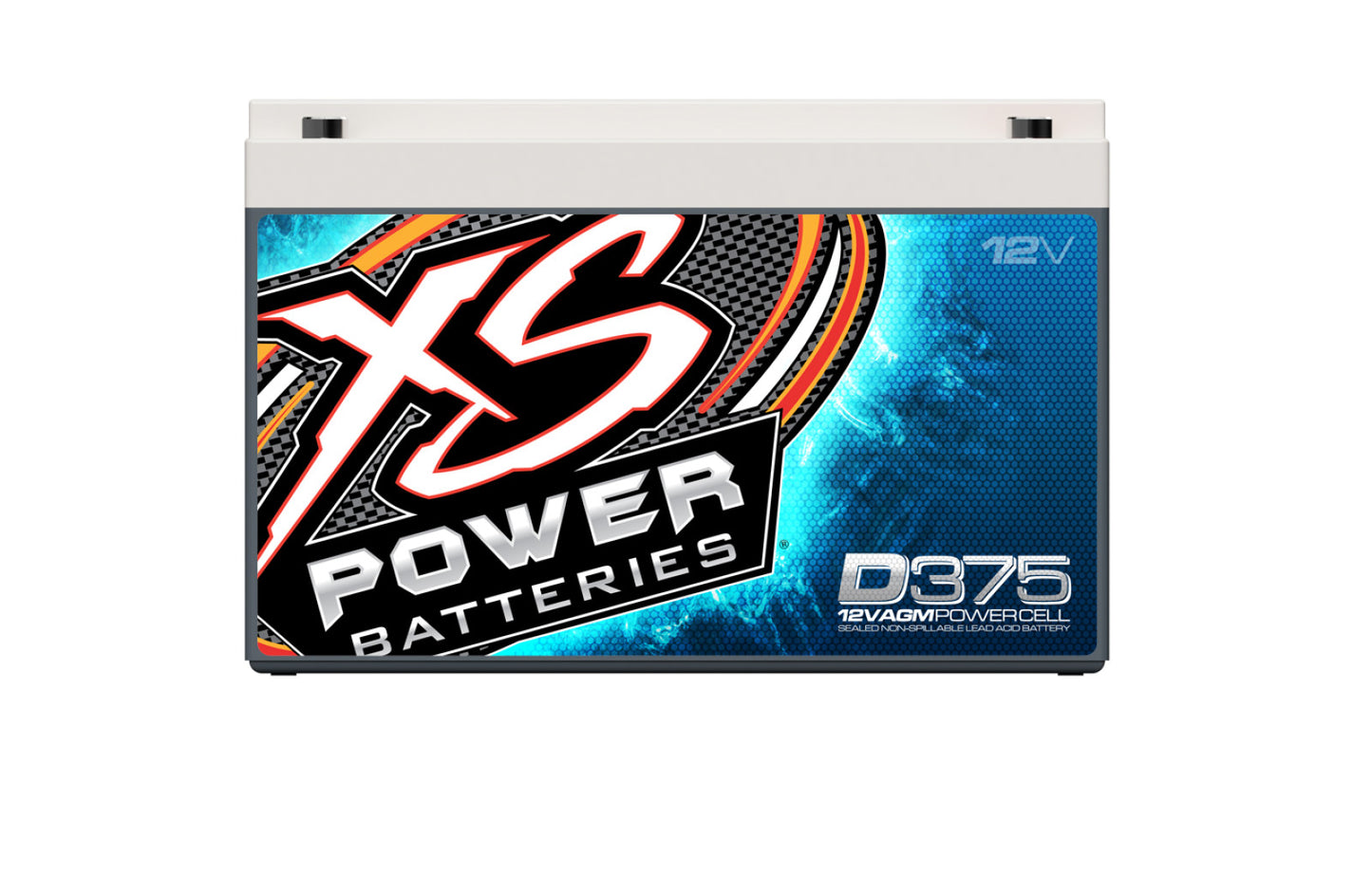 XS Power Batteries 12V AGM D Series Batteries - M6 Terminal Bolts Included 800 Max Amps D375
