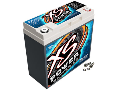 XS Power Batteries 12V AGM D Series Batteries - M6 Terminal Bolts Included 1000 Max Amps D680