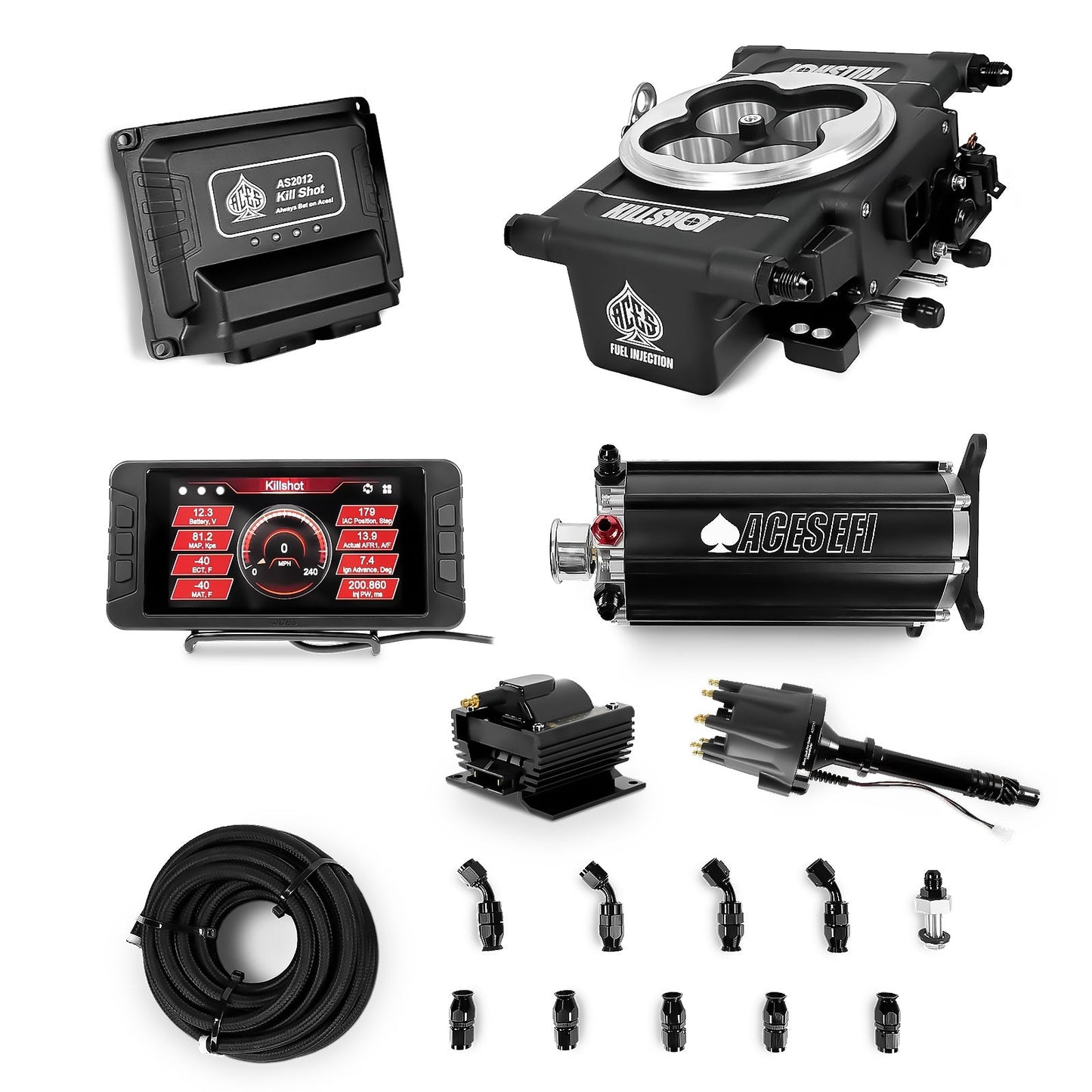Killshot EFI Master Kits (Black) With Fuel Pump Modules