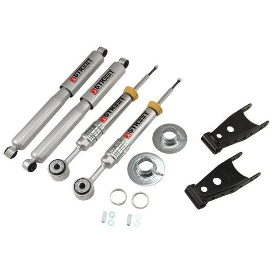 BELLTECH 977SP LOWERING KITS Front And Rear Complete Kit W/ Street Performance Shocks 2009-2013 Ford F150 (All Cabs) 4wd +2 in. to -2 in. F/2 in. R drop W/ Street Performance Shocks