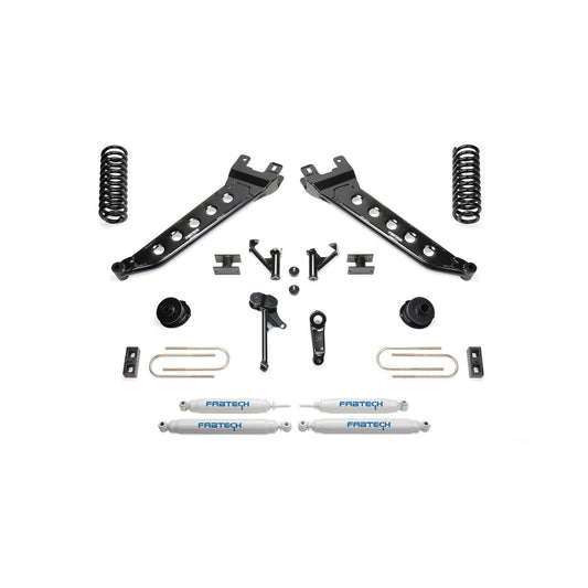 Fabtech 5" RADIUS ARM KIT W/ PERF SHKS 2013-18 RAM 3500 4WD K3144