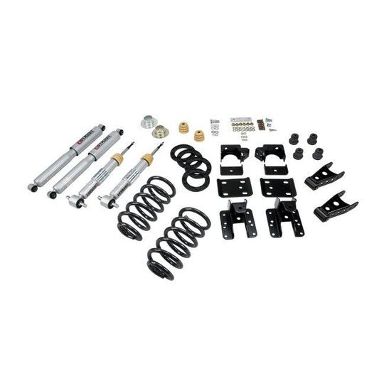 BELLTECH 642SP LOWERING KITS Front And Rear Complete Kit W/ Street Performance Shocks 2007-2013 Chevrolet Silverado/Sierra (Std Cab) 1 in. or 2 in. F/4 in. R drop W/ Street Performance Shocks