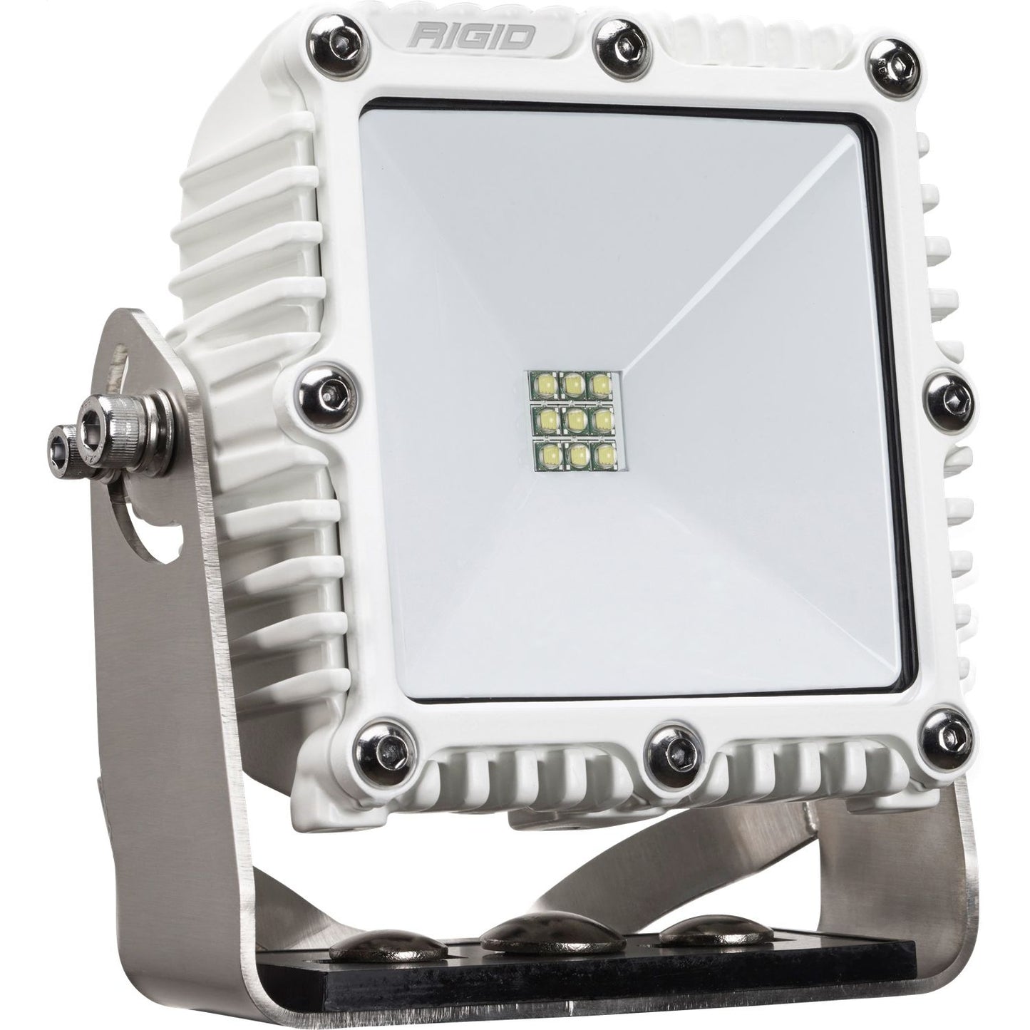 RIGID Industries 4X4 115 Degree DC LED Scene Light Surface Mount White Housing Single 681213