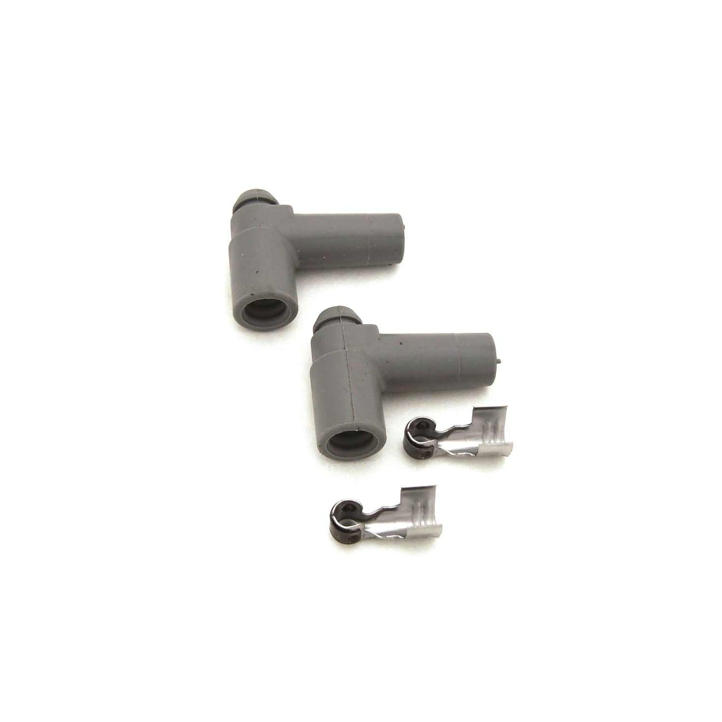 FAST 2 Pack of 90 Degree HEI Spak Plug Boots and Terminals 255-0032-2