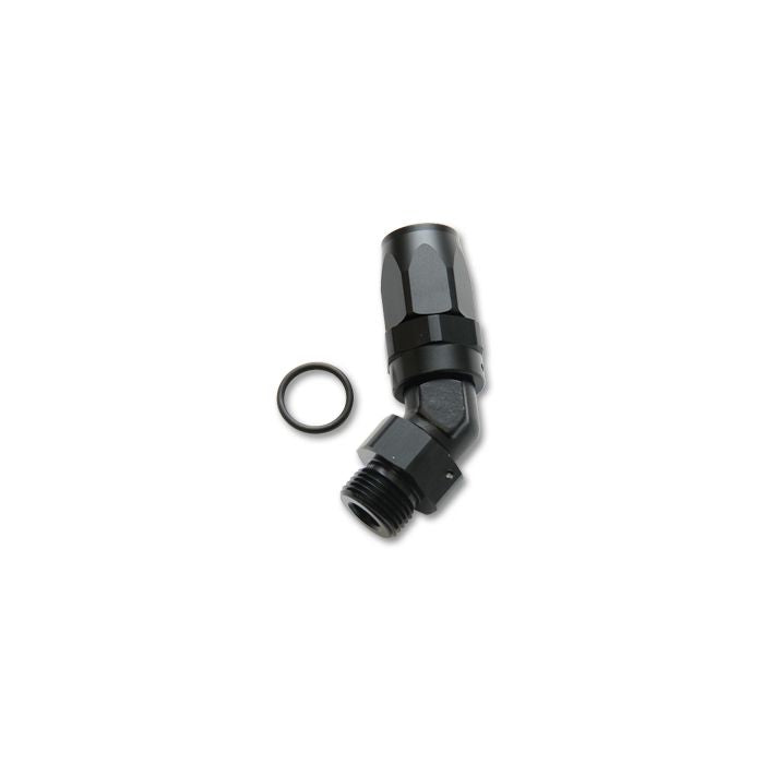 Vibrant Performance - 24404 - Male Hose End Fitting 45 Degree; Size: -8AN; Thread: (6) 9/16 in.-18