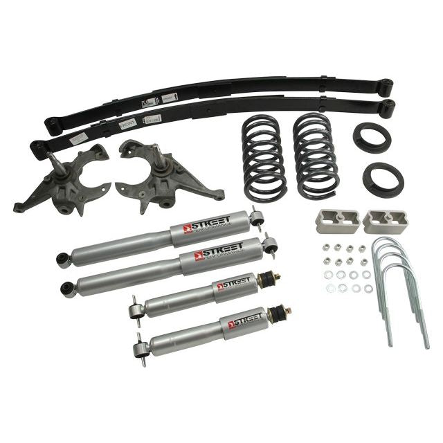 BELLTECH 616SP LOWERING KITS Front And Rear Complete Kit W/ Street Performance Shocks 1982-2004 Chevrolet S10/S15 Pickup 4&6 cyl. (Std Cab) 83-94 Chevrolet Blazer/Jimmy 4&6 cyl. 4 in. or 5 in. F/5 in. R drop W/ Street Performance Shocks