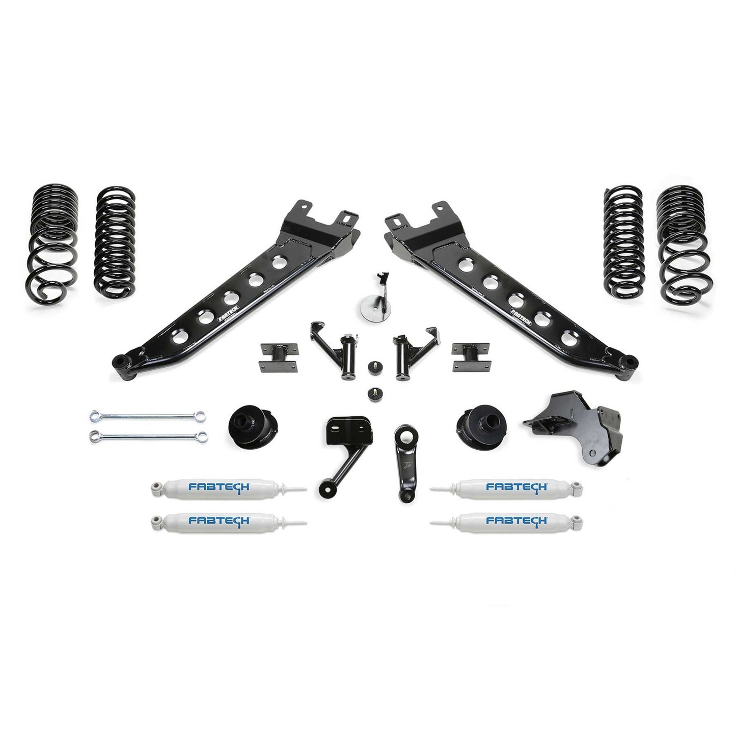 Fabtech 5" RADIUS ARM KIT W/PERF SHKS 2019-21 RAM 2500 4WD K3180