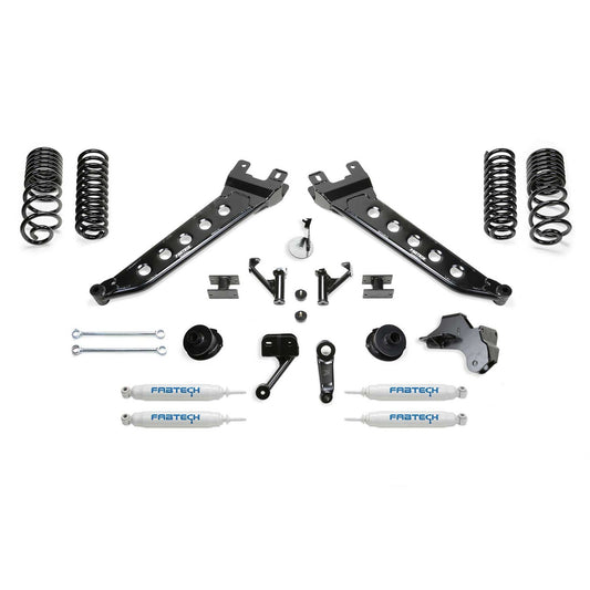 Fabtech 5" RADIUS ARM KIT W/PERF SHKS 2019-21 RAM 2500 4WD K3180