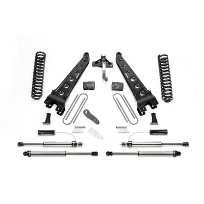 Fabtech 6" RAD ARM SYS W/COILS & 2.25 DL RESI FRT AND DL RR SHKS 17-21 FORD F250/350 4WD K2293DL