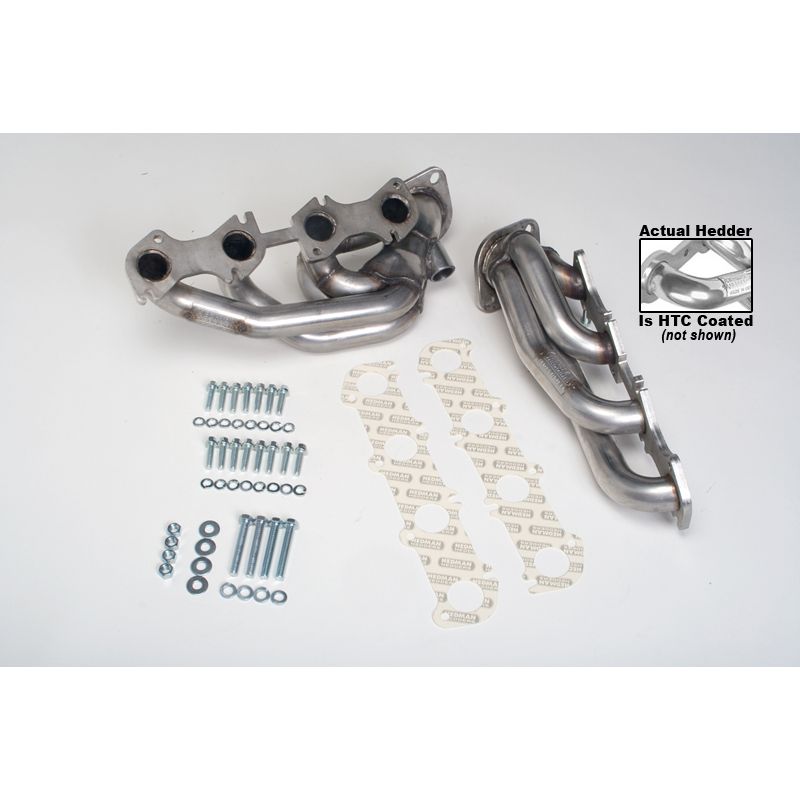 Hedman Hedders HTC COATED STAINLESS STEEL HEADERS; 1-1/2 IN. TUBE DIA.; STOCK COLL.; SHORTY DESIGN 82606