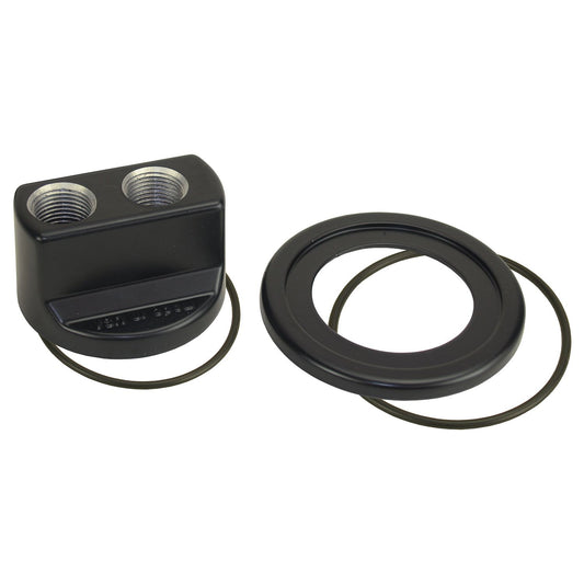 Derale Premium Engine Spin On Adapter with -10AN O-ring Ports, 13/16"-16 Engine Thread 35705