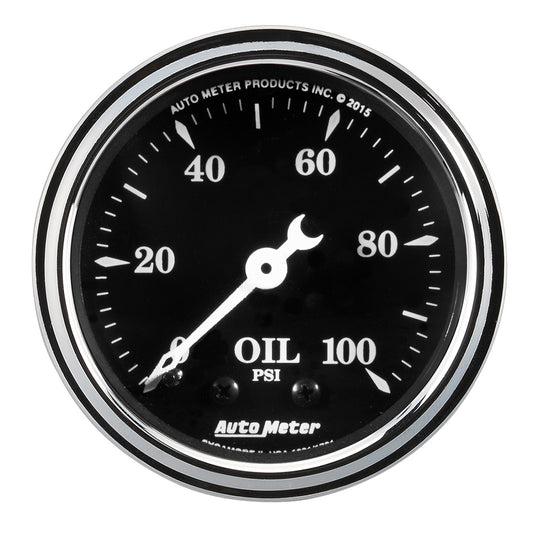 AutoMeter 2-1/16 in. IN-DASH TACHOMETER 0-8000 RPM SPEK-PRO SILVER/BLACK P33422