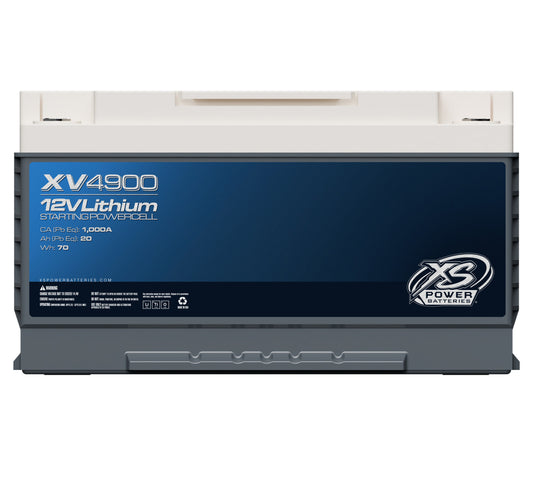 XS Power Batteries 12V Lithium Titanate XV Series Batteries - M6 Terminal Bolts Included 1335 Max Amps XV4900