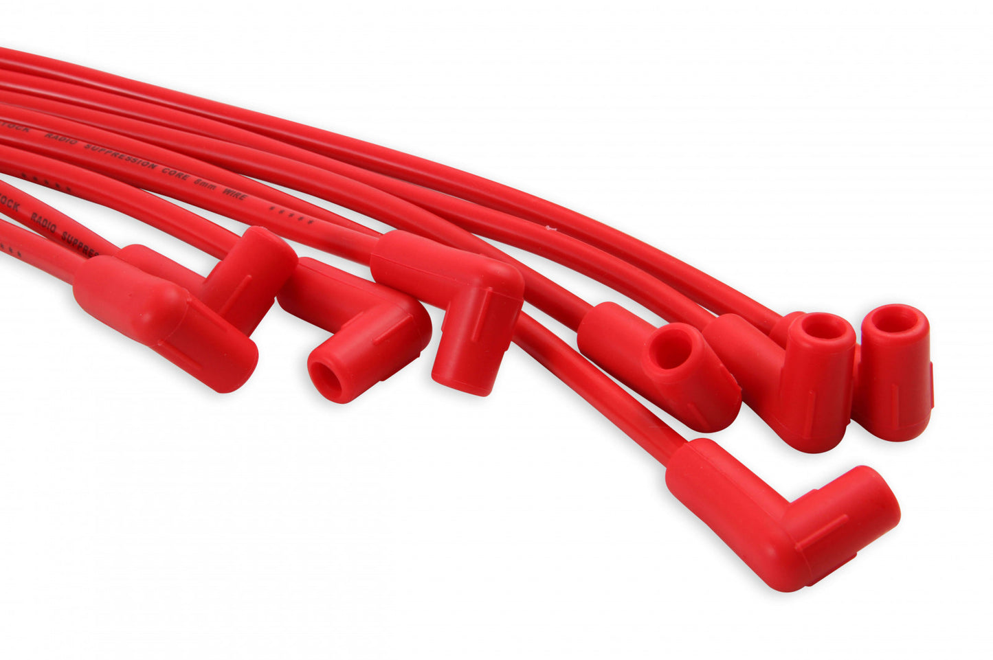 ACCEL Spark Plug Wire Set- 8mm - Super Stock Universal with Graphite Core - Red Wire with Red 90 Deg Boots 4041R