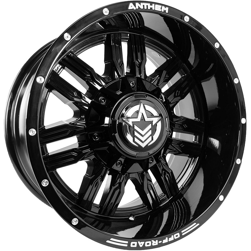 Equalizer Off Road Wheels Gloss Black 18x10 6x120 6 Lug -24 Offset Anthem Off Road