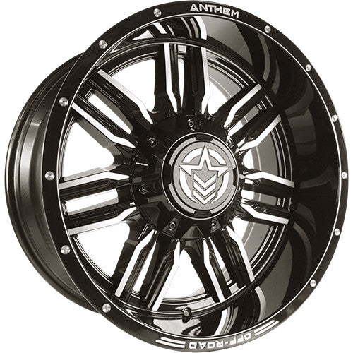 Equalizer Off Road Wheels Gloss Black w/ Gray 20x10 6x120 6 Lug -24 Offset Anthem Off Road