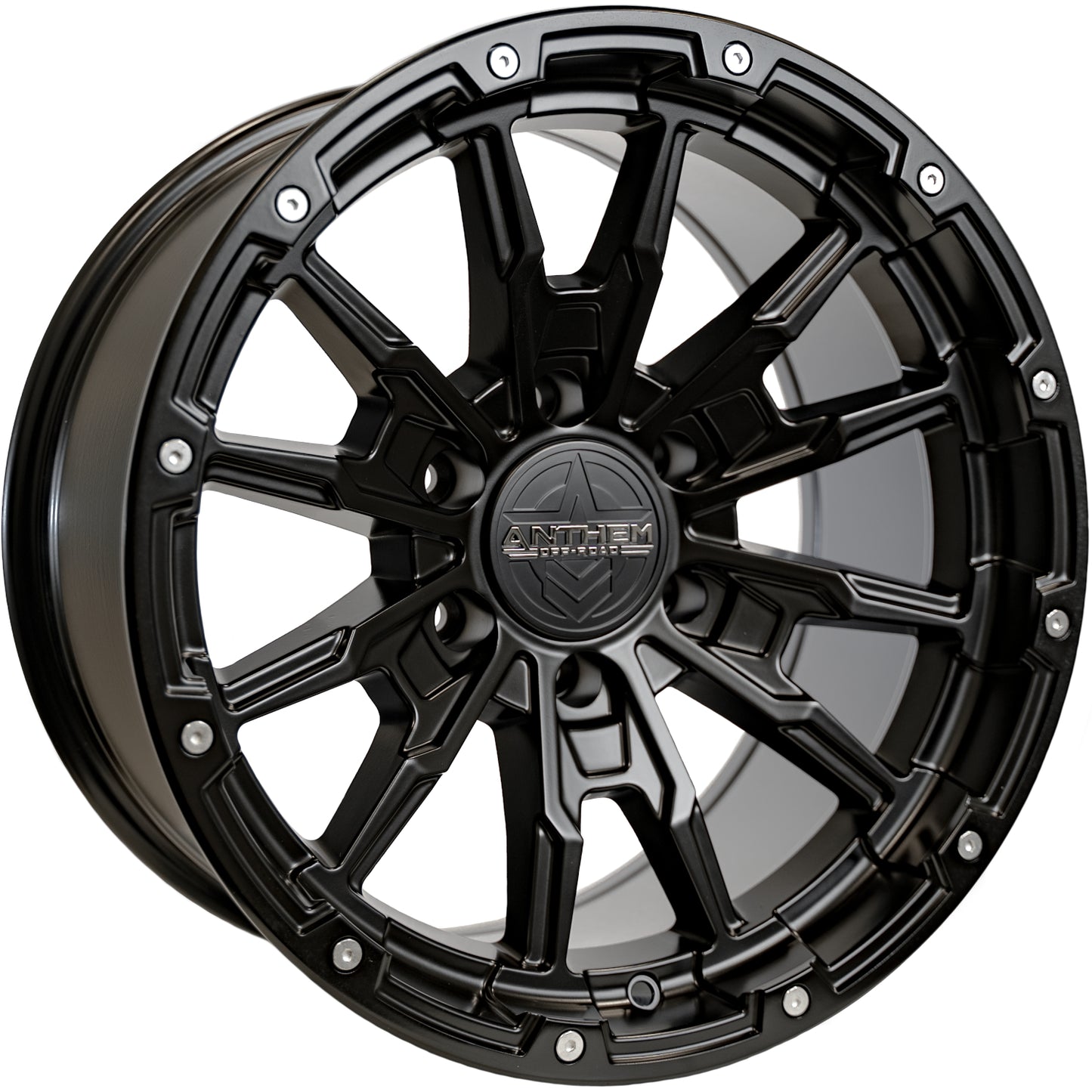 Talon Off Road Wheels Satin Black 18x9 6x5.5 6 Lug -12 Offset Anthem Off Road