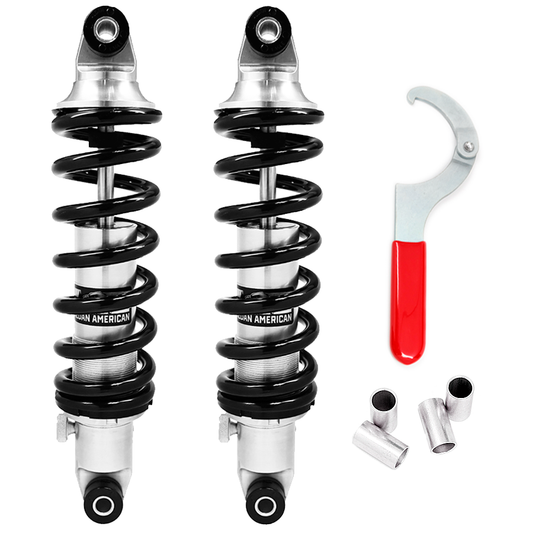 Aldan American Coil-Over Kit Phantom Single Adj. 17.00 in. Extended Spring 300 lbs./in. BK A858300B