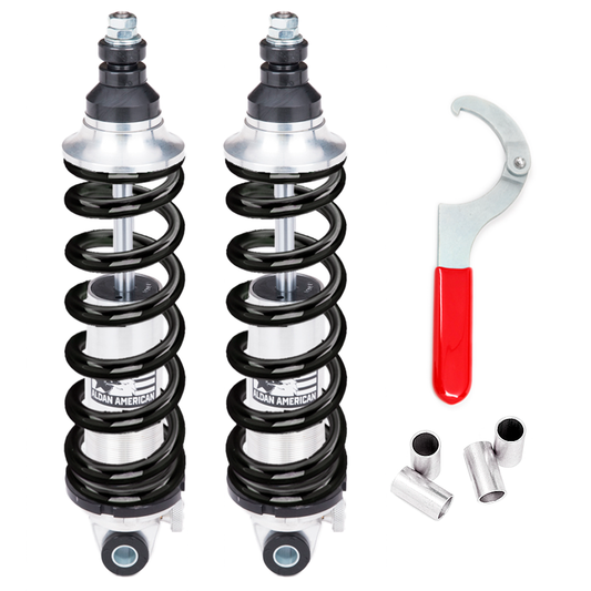 Aldan American Coil-Over Kit SS Series Single Adj. 14.50 in. Extended Spring 600 lbs./in. BK A890600B