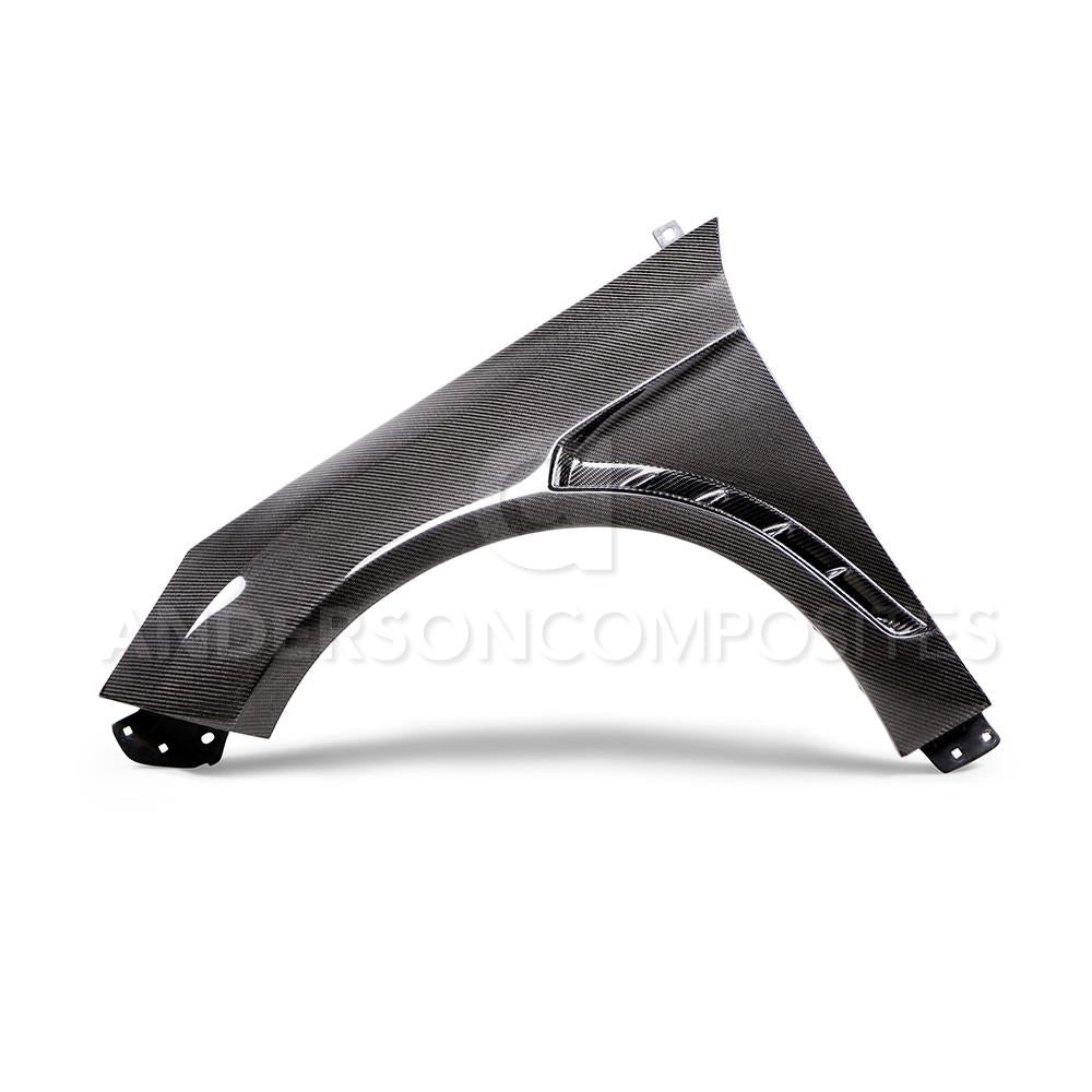 Anderson Composites AC-FF16FDFO-GR Type-GR carbon fiber front fenders for 2016-2018 Ford Focus RS (04inch wider) (pair)