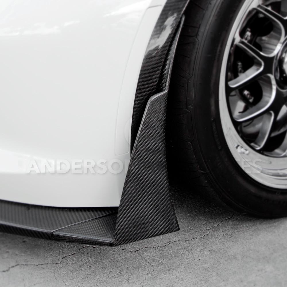 Anderson Composites AC-FL14CHC7-Z6XC Carbon fiber front bumper canards for 2015-2019 Chevrolet Corvette C7 Z06Careful! This is just the canards
