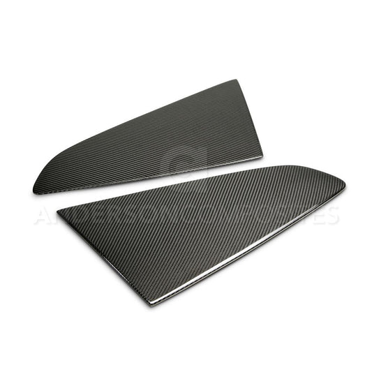 Anderson Composites AC-WL15FDMU-F Type-F carbon fiber window louvers for 2015-2020 Ford Mustang