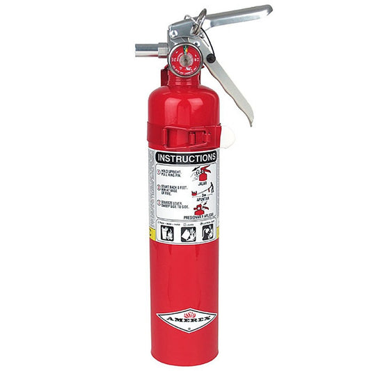 **Discontinued**Amerex B417, 2.5lb ABC Dry Chemical Class A B C Fire Extinguisher with Wall Bracket