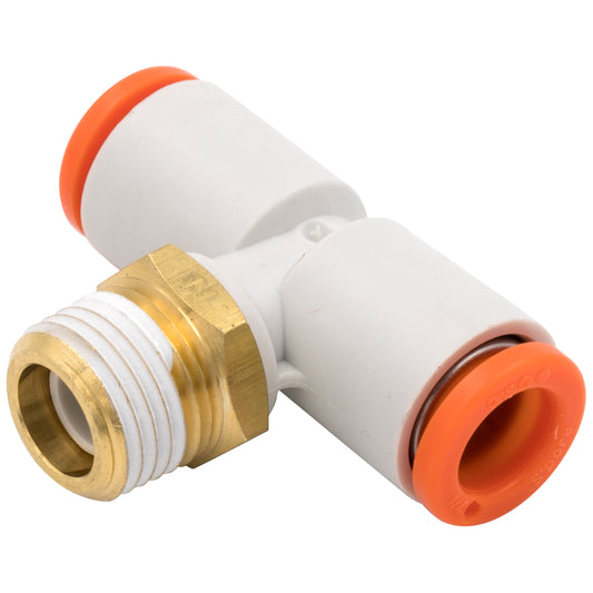 Dedenbear AIR LINE TEE 1/4in OD QUICK DISCONNECT TO 1/8in NPT ALMT