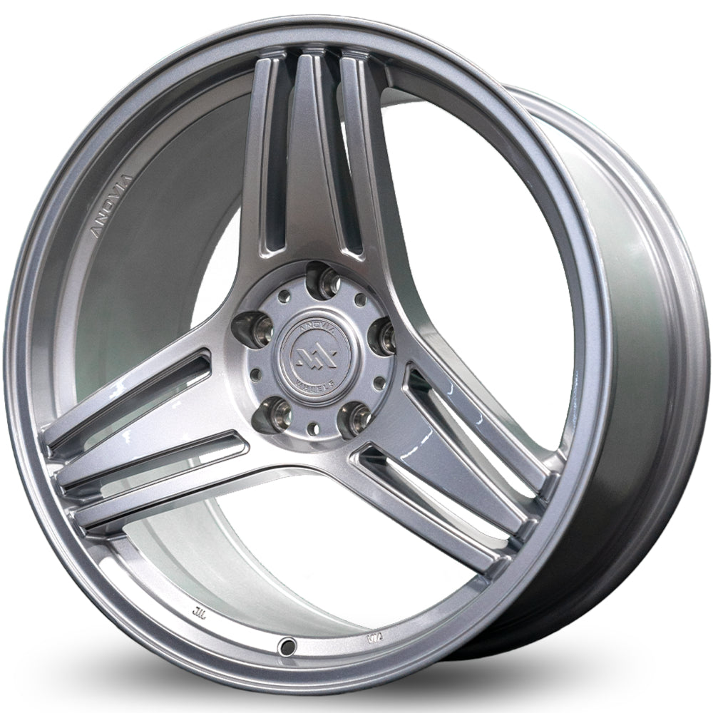 Treble Rotary Forged Wheels Silver 17x9 Bolt Pattern 5x100 Offset 35 Anovia Wheels